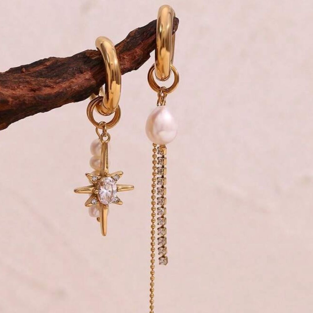 Statement hoop earrings N664